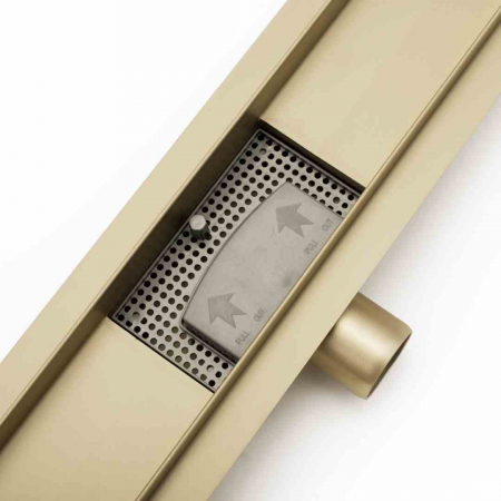 Rigolă scurgere duș lungime 70 cm culoare auriu lucios model Greek Gold [7]