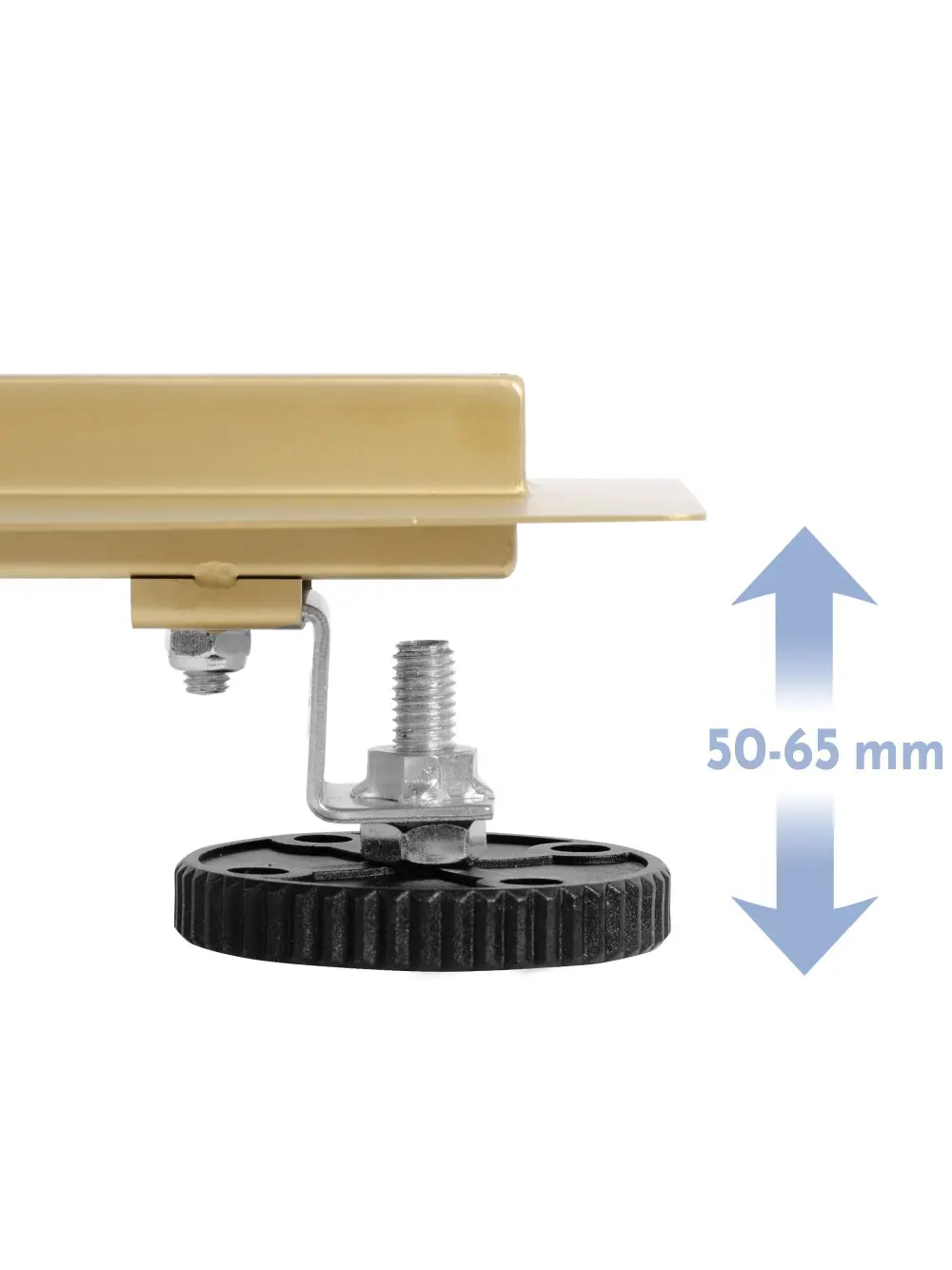 Rigolă scurgere duș lungime 80 cm culoare auriu periat model Neox Brush Gold [5]