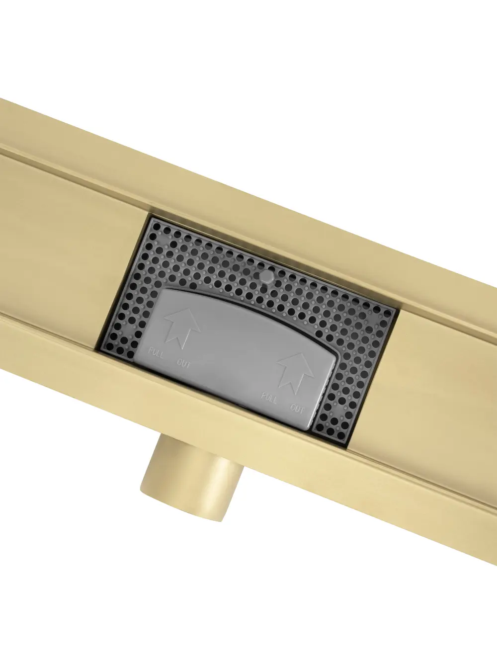 Rigolă scurgere duș lungime 100 cm culoare auriu periat model Neox Brush Gold [4]