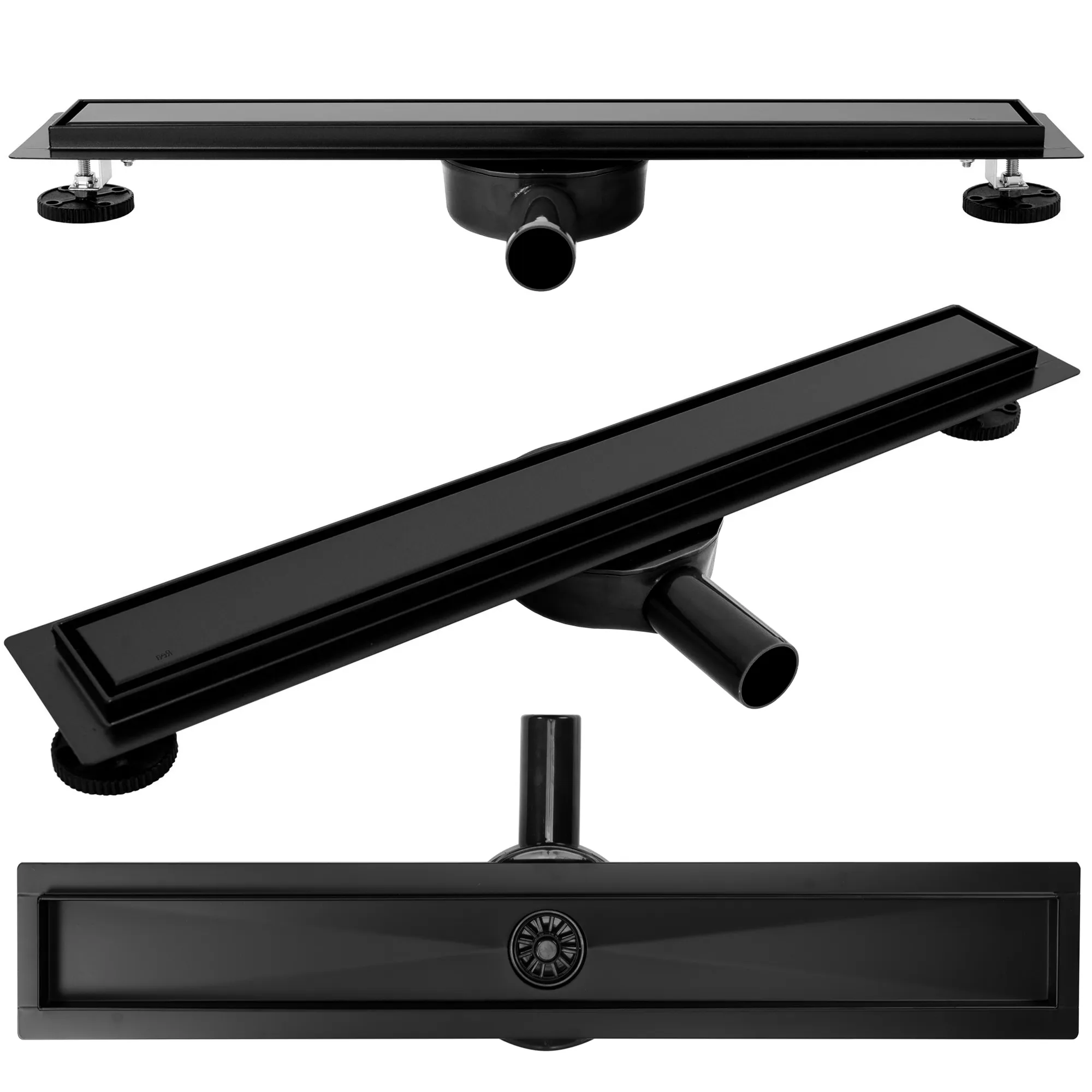 Rigole duș - Rigolă scurgere duș lungime 50 cm culoare negru mat model Neo Pure N Pro Black Matt