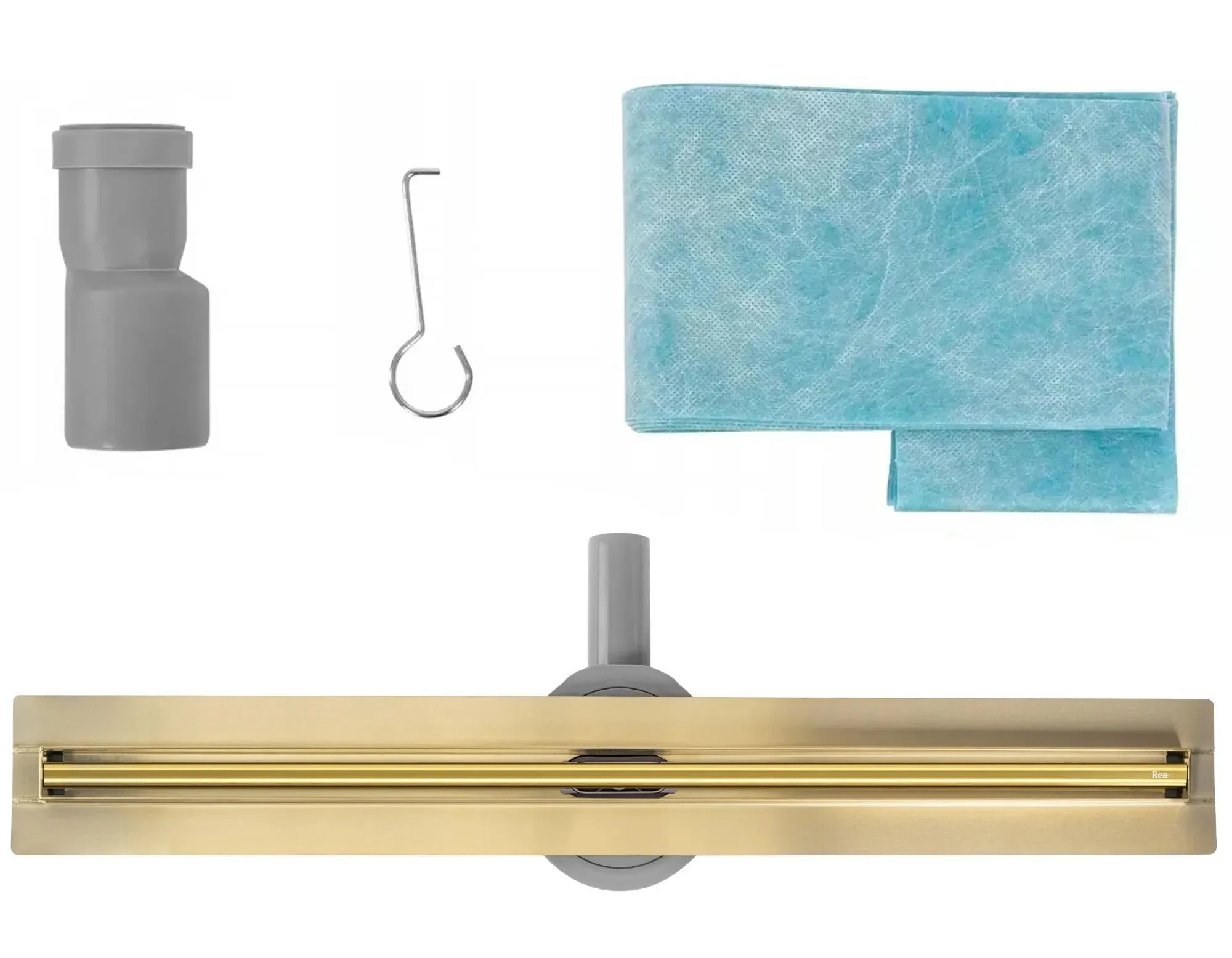 Rigolă scurgere duș lungime 100 cm culoare auriu lucios model Neox Slim Pro Gold [6]