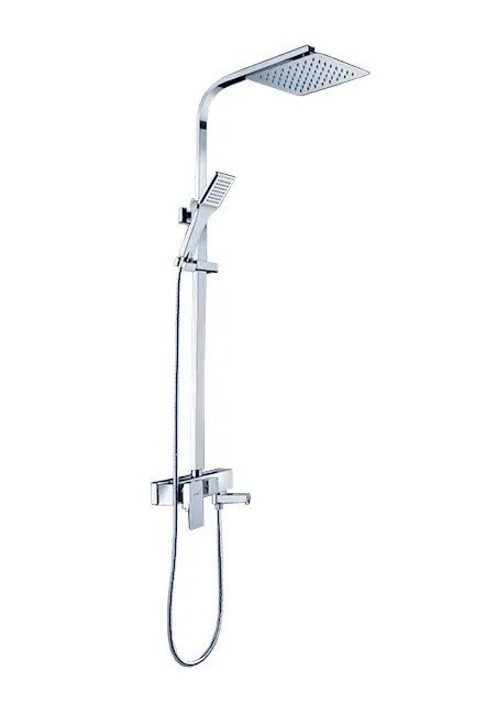 Set de duș culoare crom înălțime 119 cm material alamă/ABS model Navaro Chrome