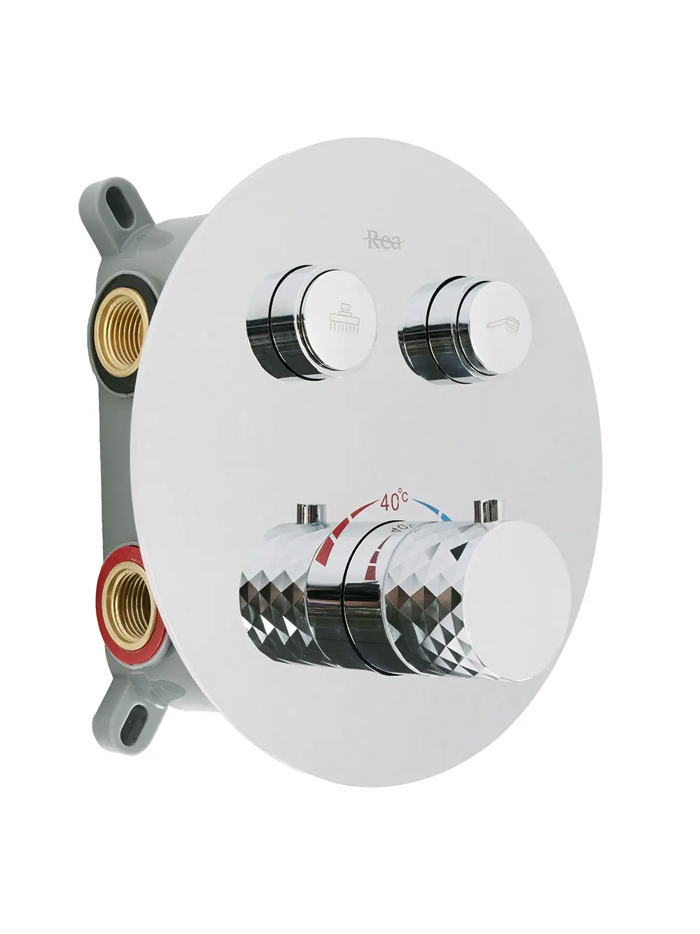 Set de duș cu termostat finisaj crom lucios model Lungo Diamond Chrom [1]