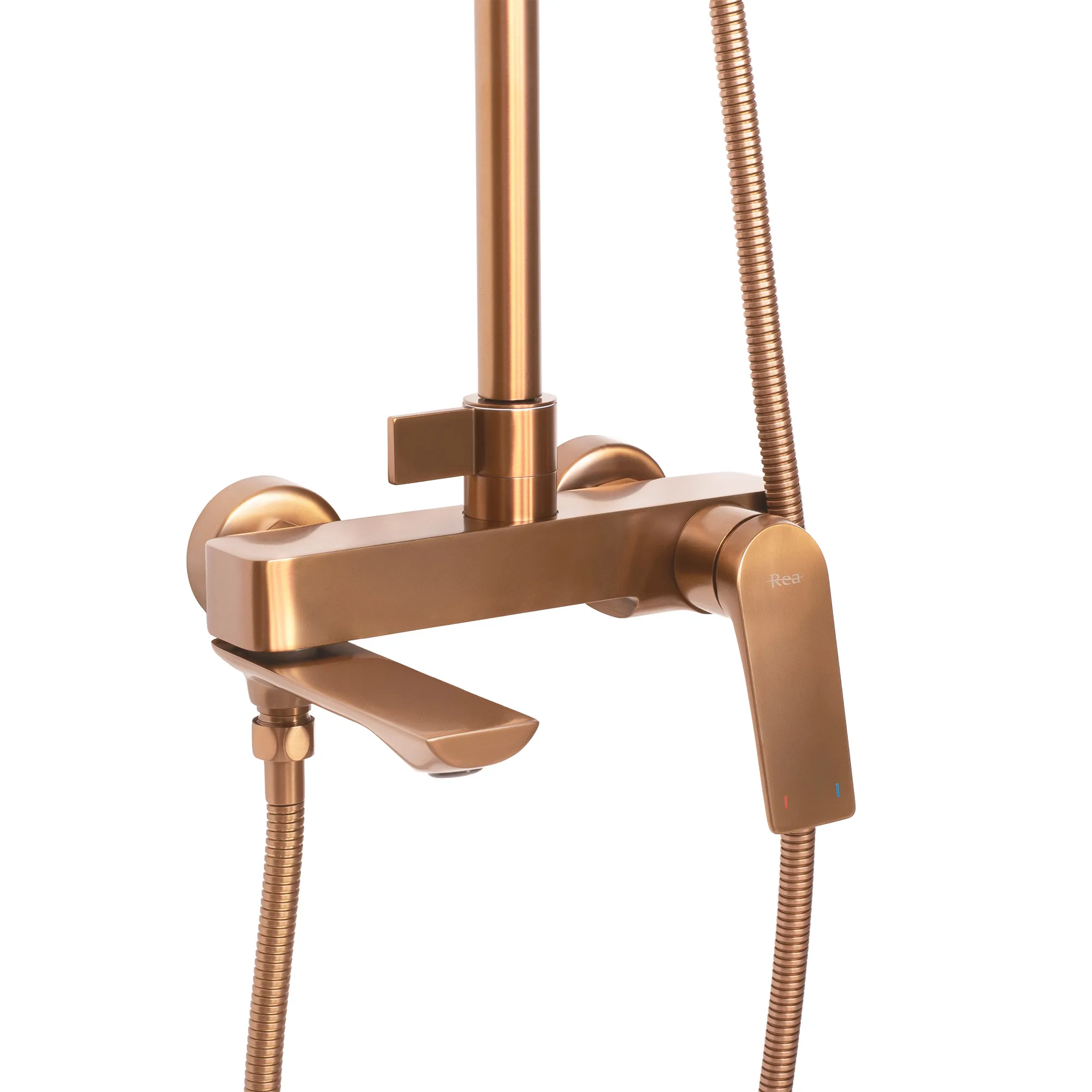 Set de duș finisaj cupru periat înălțime 130 cm model Avalon Copper Brushed [2]