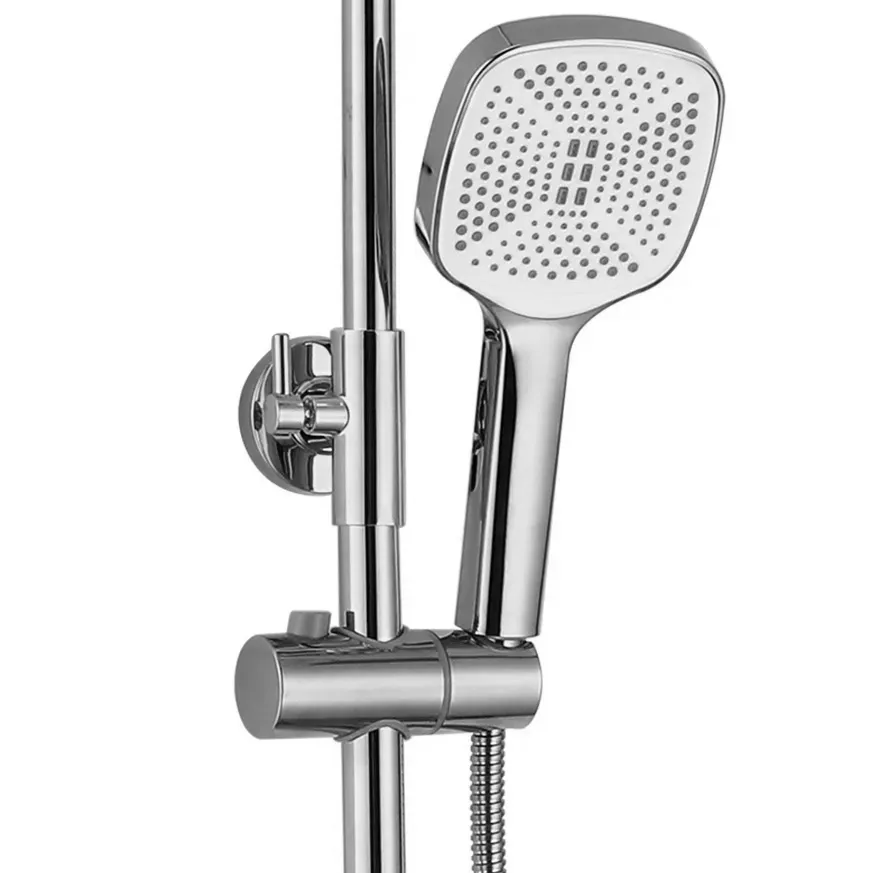 Set de duș culoare crom înălțime 135 cm material alamă/ABS model Storm Chrome [5]