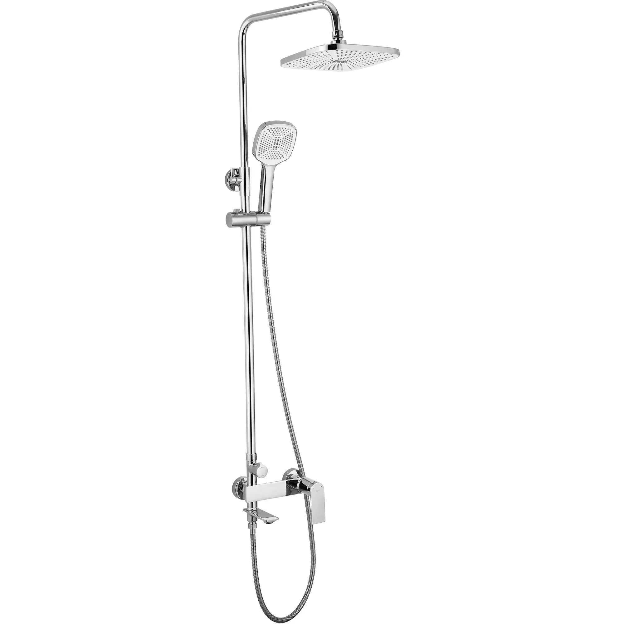 Set de duș culoare crom înălțime 135 cm material alamă/ABS model Storm Chrome