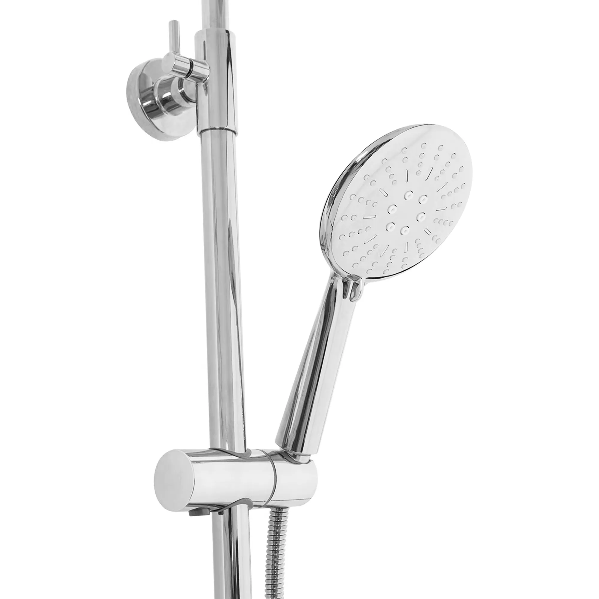 Set de duș cu termostat culoare crom lucios înălțime 117 cm material alamă/ABS model Lungo Chrom [7]