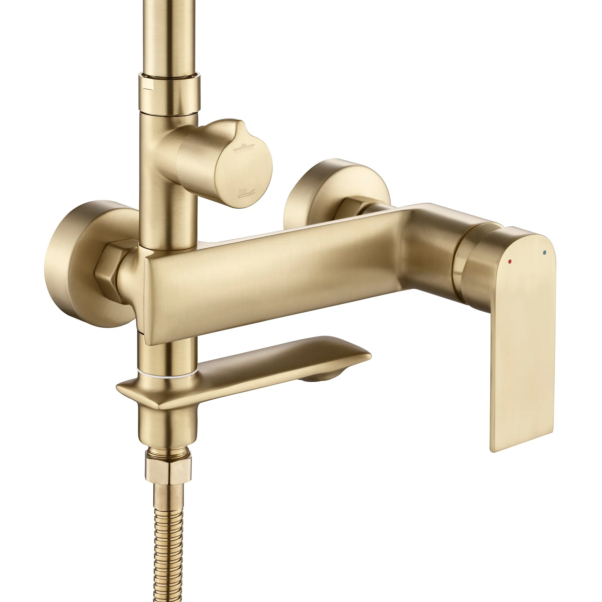 Set de duș finisaj auriu periat înălțime 136 cm model Veneta Gold Brushed [2]