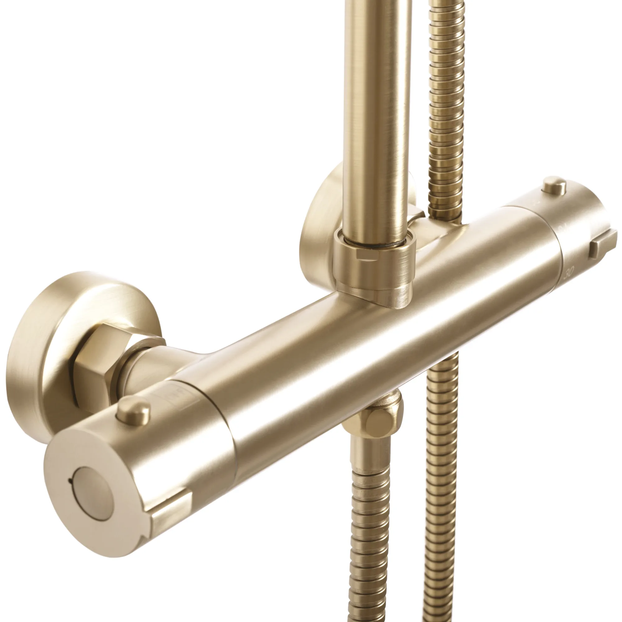 Set de duș culoare auriu periat înălțime 100 cm material alamă/ABS model Bliss Gold Brushed [3]