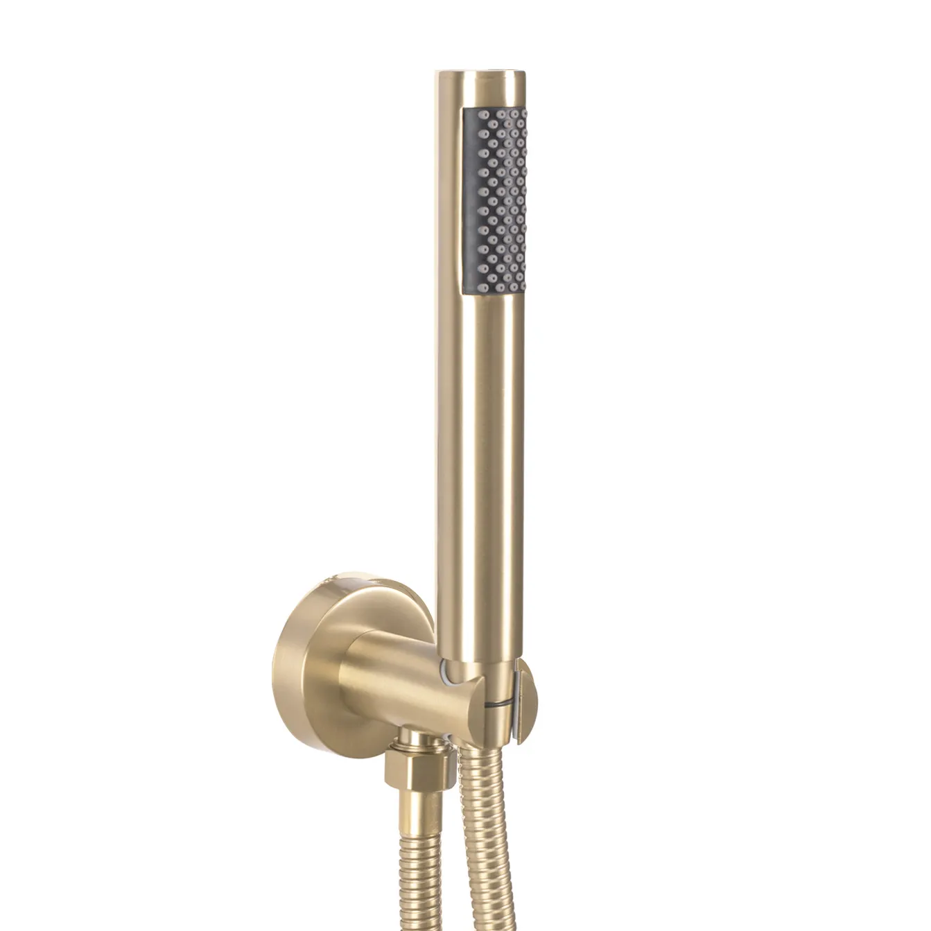 Set de duș cu termostat culoare auriu periat înălțime 17 cm material alamă model Lungo Gold Brushed [3]