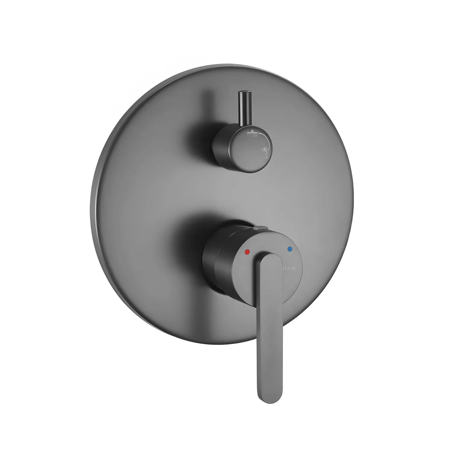 Set de duș încastrat culoare titanium  înălțime 17 cm model Lungo Ontario Gun Grey [1]