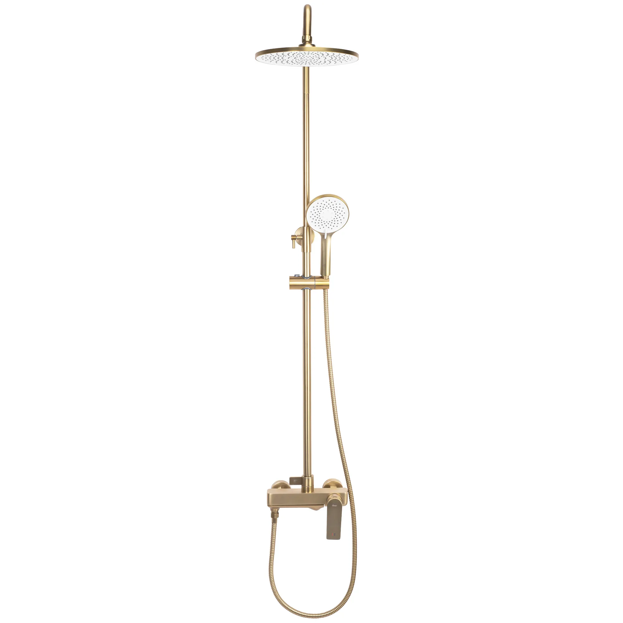 Set de duș culoare auriu periat înălțime 153 cm material alamă/ABS model Avalon Gold Brushed [1]
