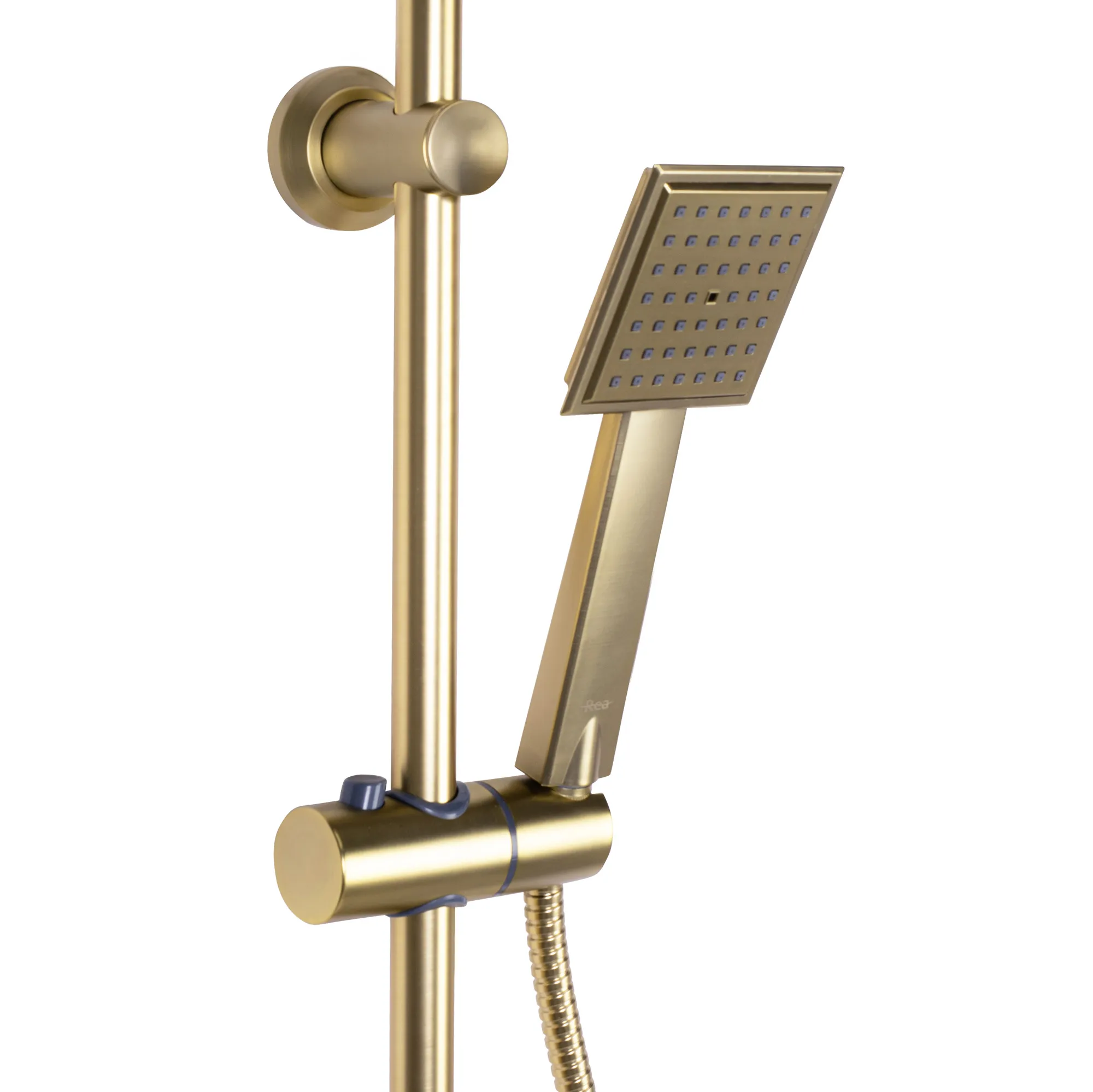 Set de duș culoare auriu periat înălțime 105 cm material alamă/ABS model Bravo Gold Brushed [6]