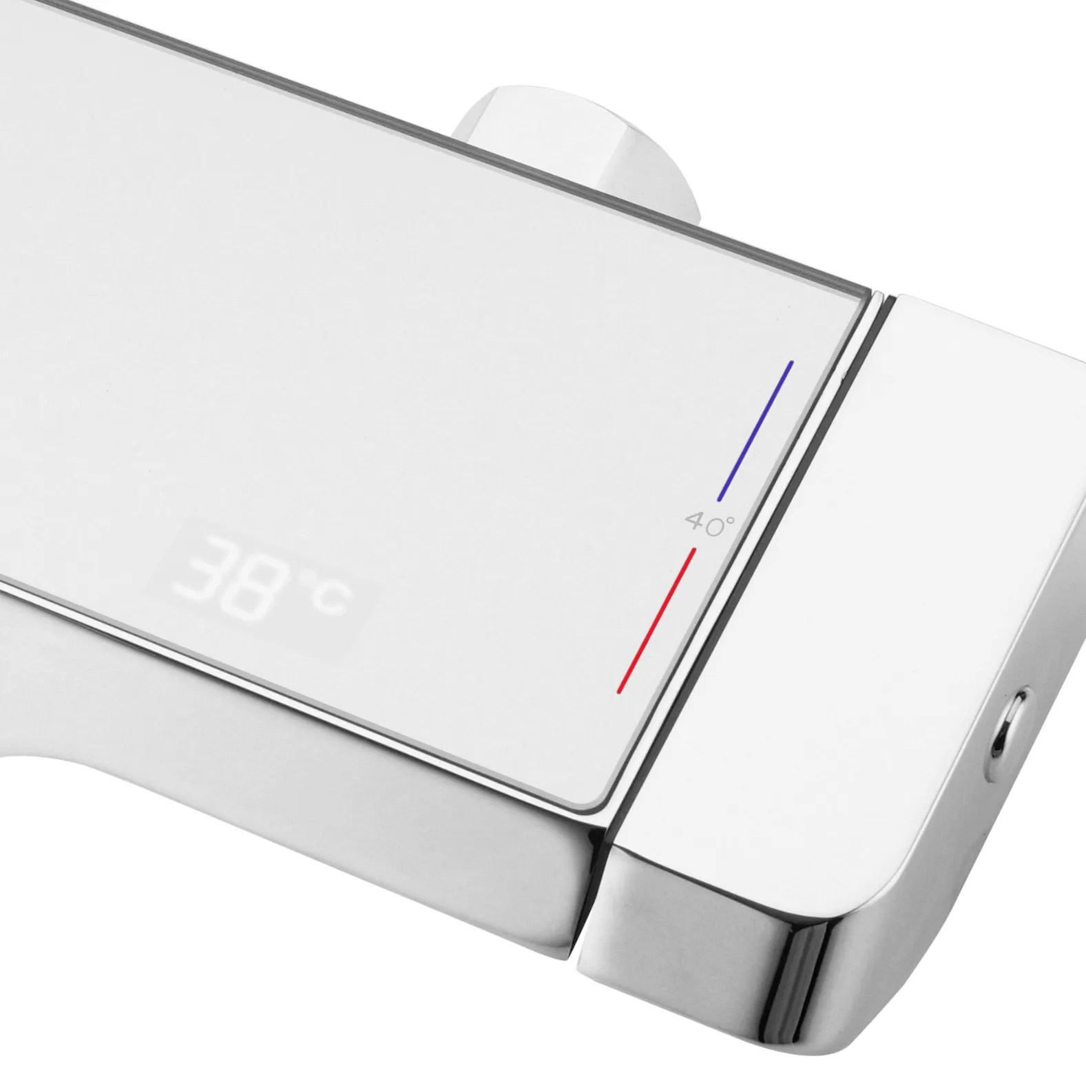 Set de duș culoare crom înălțime 115 cm material alamă/ABS model Rob Chrome [7]