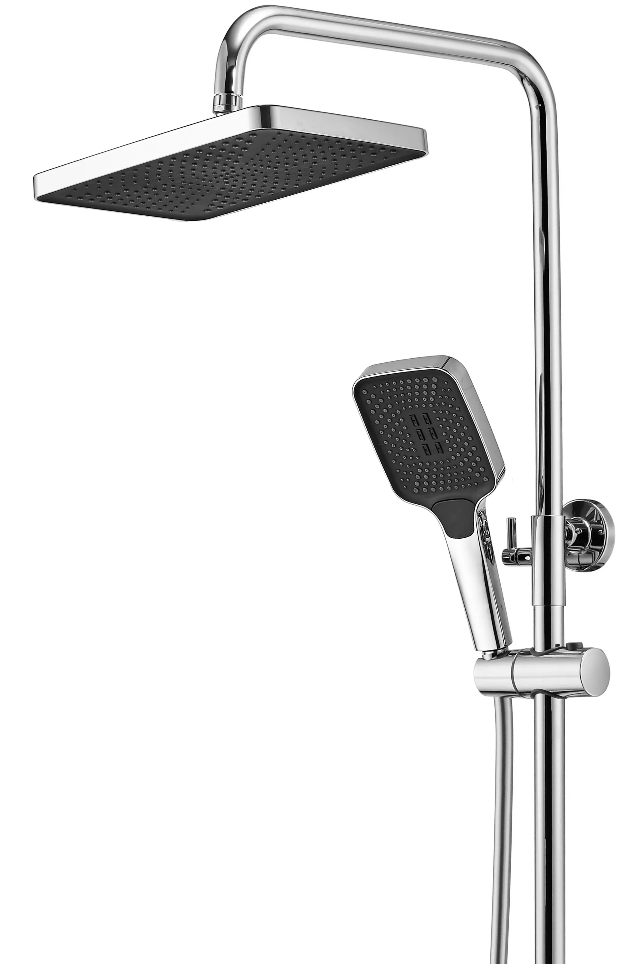 Set de duș culoare crom înălțime 115 cm material alamă/ABS model Rob Chrome [3]