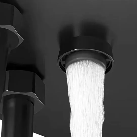 Set de duș culoare crom înălțime 115 cm material alamă/ABS model Rob Chrome [8]