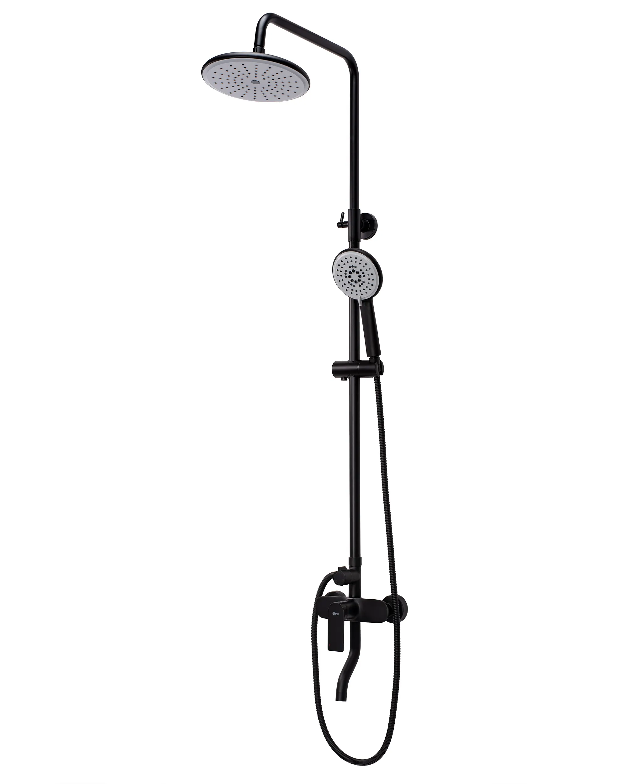 Set de duș culoare negru mat înălțime 127 cm material alamă/ABS model Verso Black Mat [2]