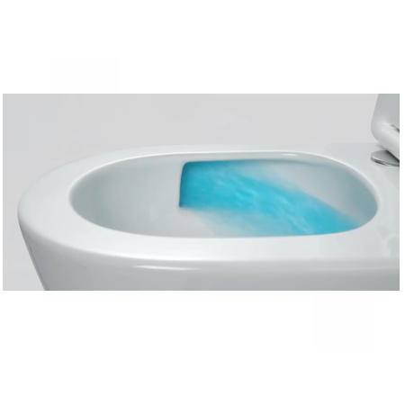 Set vas Wc și Bideu suspendabil culoare alb model Ines Tornado Rimless [6]