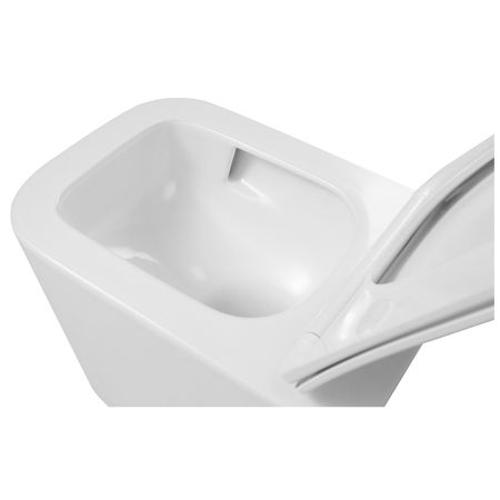Set vas Wc și Bideu suspendabil culoare alb model Ines Tornado Rimless [5]