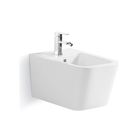 Set vas Wc și Bideu suspendabil culoare alb model Ines Tornado Rimless [9]