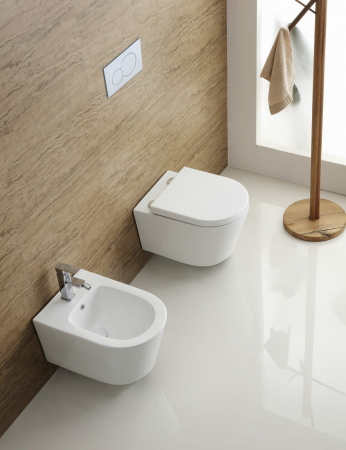 Set vas Wc + Bideu suspendabil culoare alb model Laura White - Veldman [1]