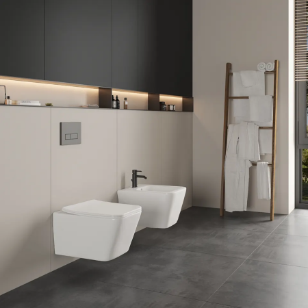 Set vas Wc + Bideu suspendabil culoare alb model Imperia 2 White - Veldman [1]