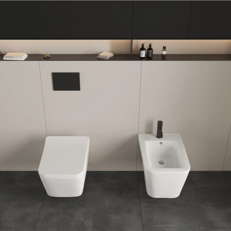 Set vas Wc + Bideu suspendabil culoare alb model Imperia 2 White - Veldman [2]