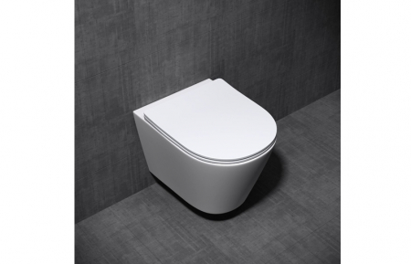 Set vas Wc + Bideu suspendabil culoare alb model Sonata White - Veldman [4]