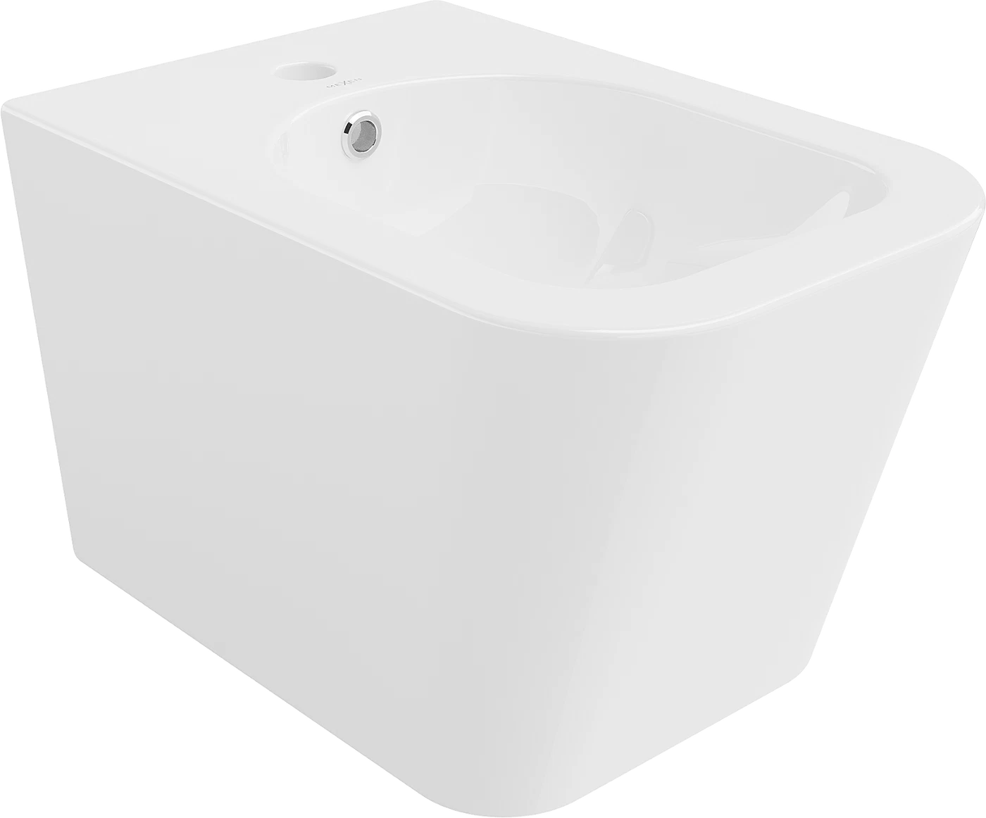 Set vas Wc și Bideu suspendabil cu capac slim cu închidere lentă culoare alb model Teo Rimless [5]