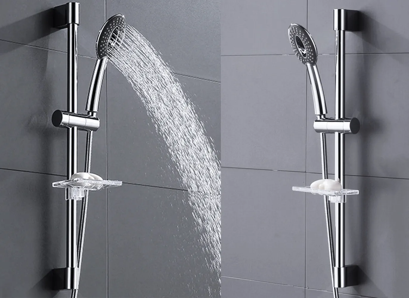 Suport pară duș culoare crom lungime 70 cm [1]