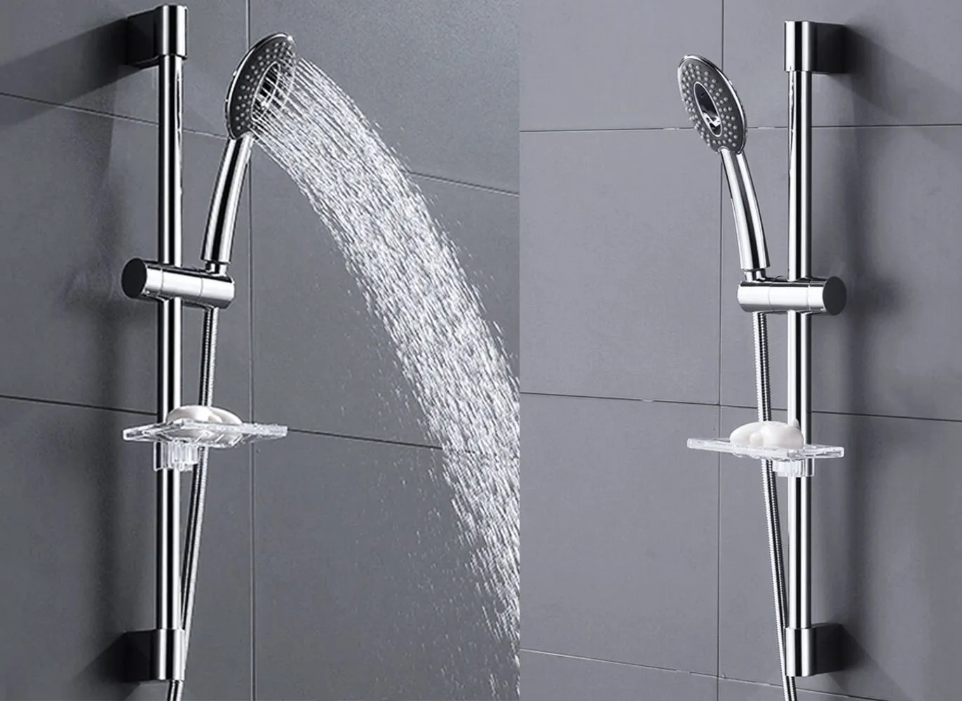 Suport pară duș culoare aurie periat lungime 70 cm [2]