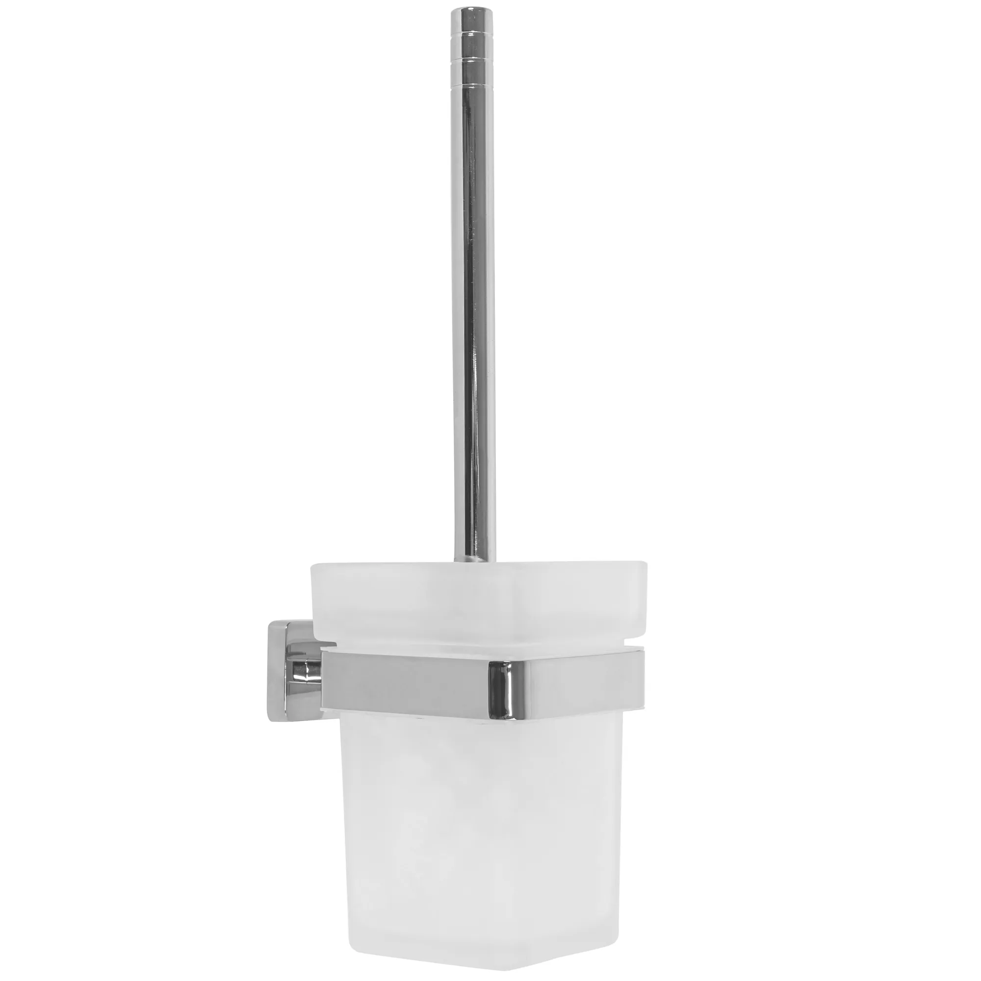 ACCESORII BAIE - Perie Wc cu suport finisaj crom model pătrat 80012 Erlo