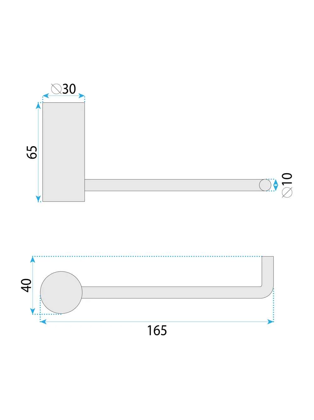 Suport prosop baie finisaj auriu periat model Brush Gold 9711A seria Prism [7]