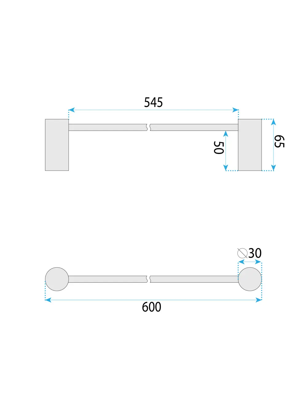 Suport prosop baie finisaj auriu periat model Brush Gold 9703 seria Prism [8]
