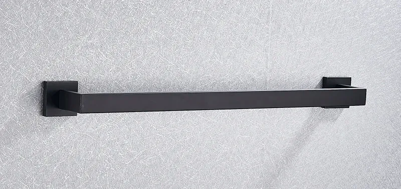 Suport prosop baie finisaj negru mat model pătrat 332917 Black [5]