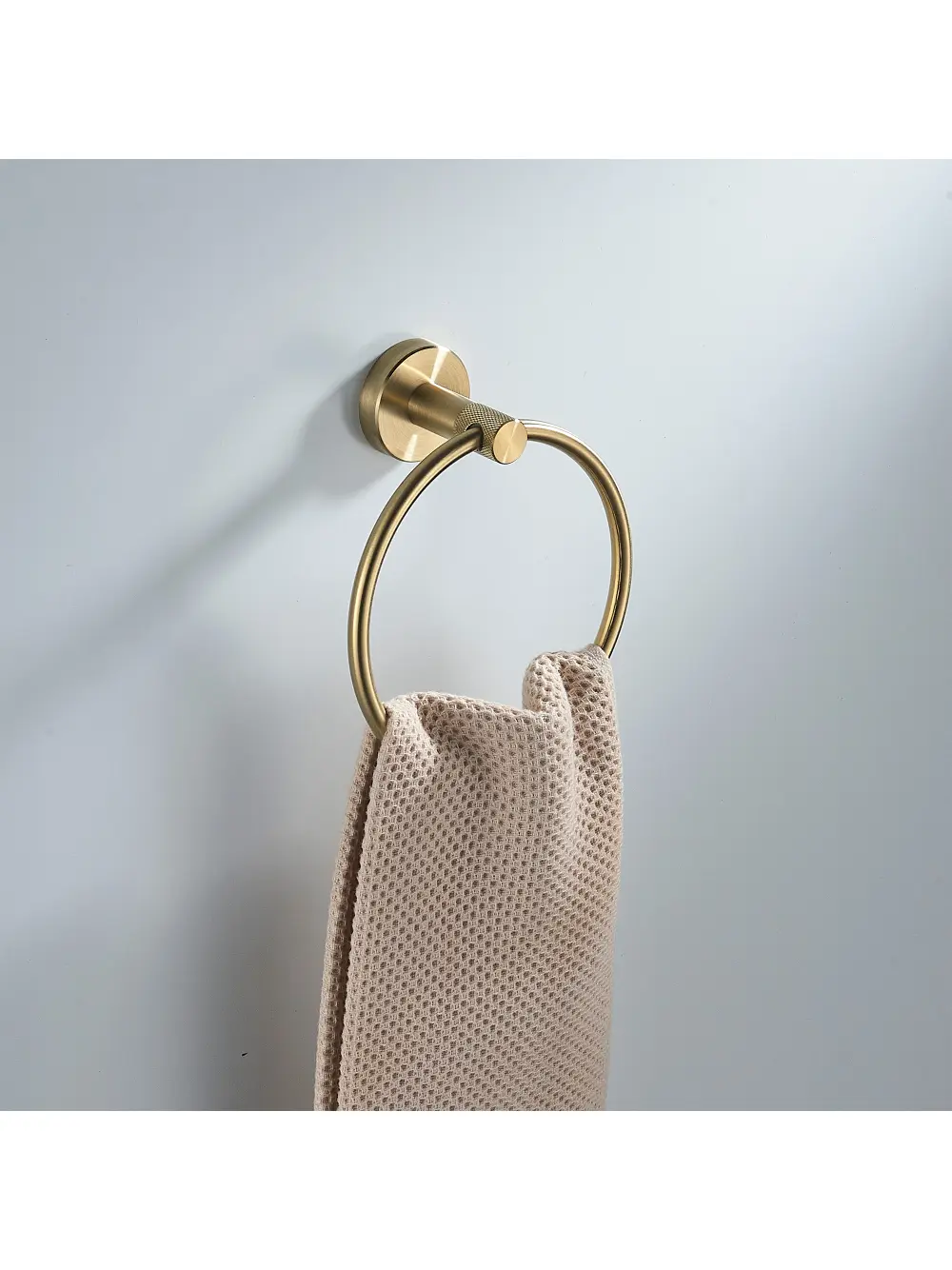 Suport prosop rotund finisaj auriu periat model Brush Gold 6610 seria Modern [1]