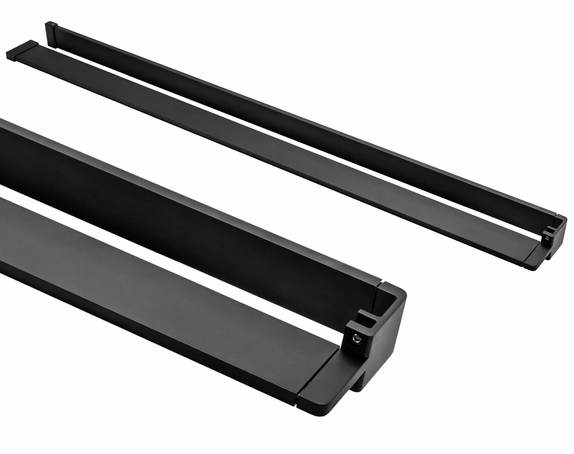 Accesorii / Profile duș - Suport prosop și poliță accesorii culoare negru mat pentru pereții de duș - Rea