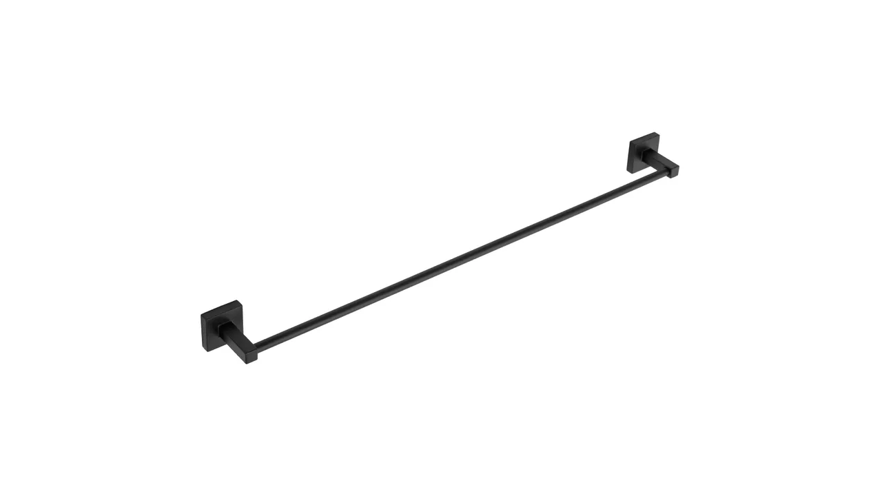 ACCESORII BAIE - Suport prosop baie finisaj negru mat model pătrat 322194 Hil