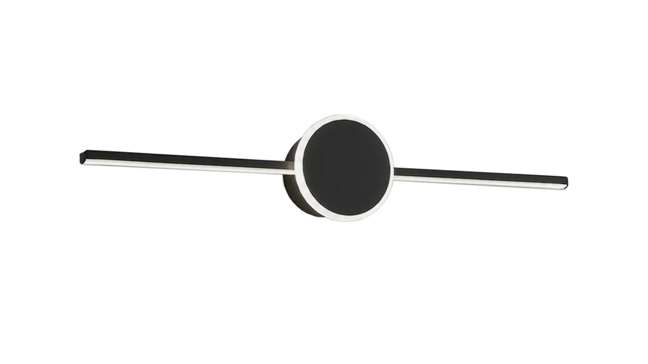ACCESORII BAIE - Aplică de baie LED pentru oglindă culoare neagră lungime 60 cm model APP848