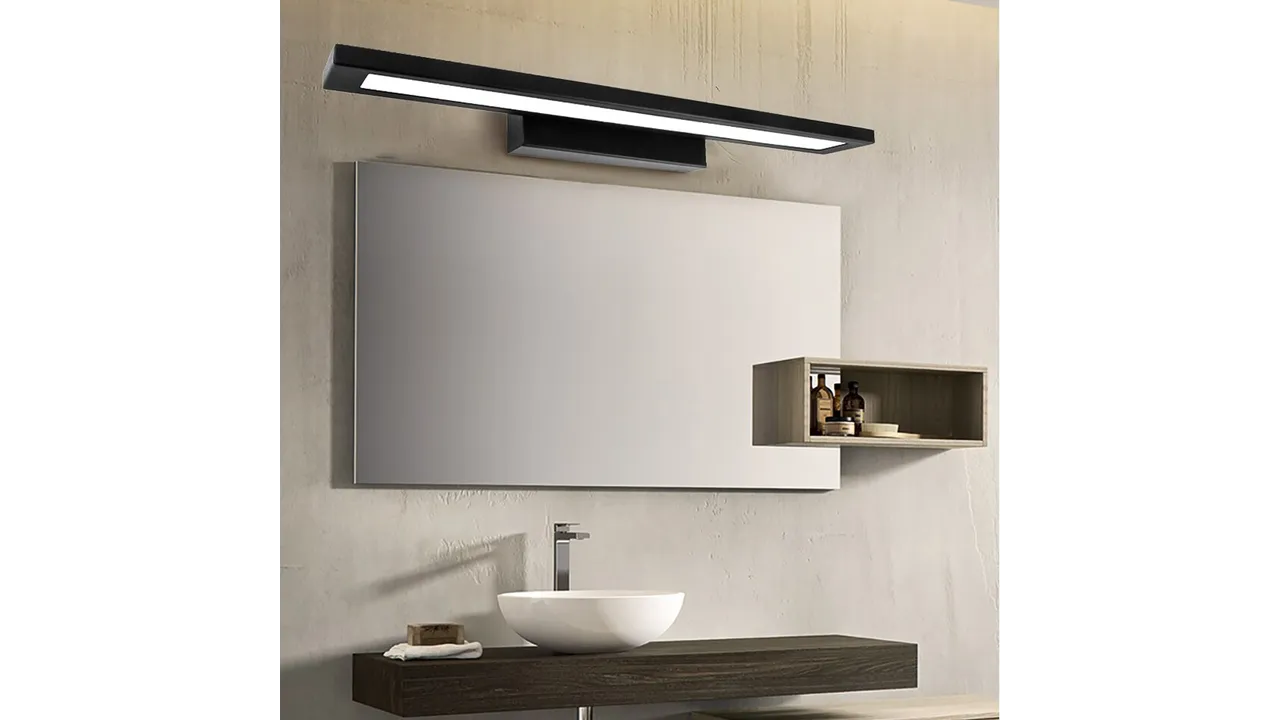 Aplică de baie LED pentru oglindă culoare neagră lungime 80 cm model APP840 [5]