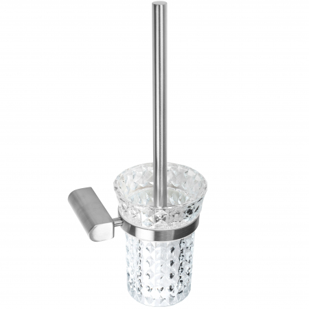 ACCESORII BAIE - Perie Wc cu suport finisaj crom periat model rotund 322229