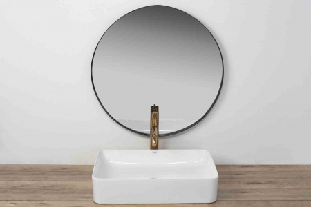 Lavoar baie pe blat formă dreptunghiulară lungime 51 cm culoare alb model Avia [3]