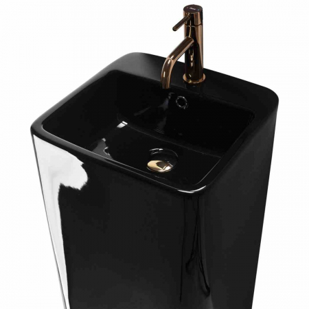 Lavoar independent formă pătrată înălțime 84 cm culoare neagră model Mia Black [3]