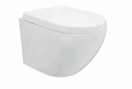 Vas wc suspendabil culoare alb model Carlo Mini Rimless Abs White - Rea [4]