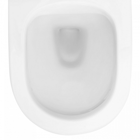 Vas wc suspendabil culoare alb model Carlo Mini Rimless Duroplast Flat White - Rea [3]