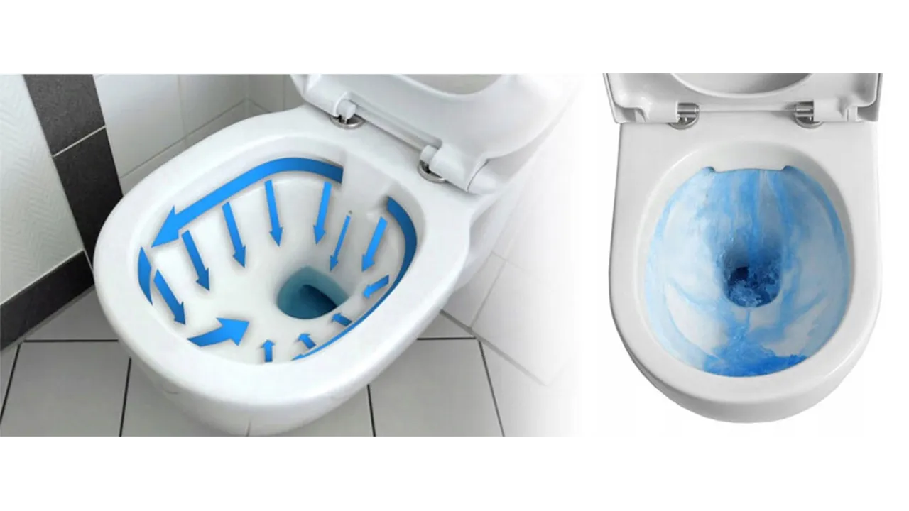 Vas wc suspendabil culoare alb model Carter Rimless Duroplast Slim White - Rea [2]