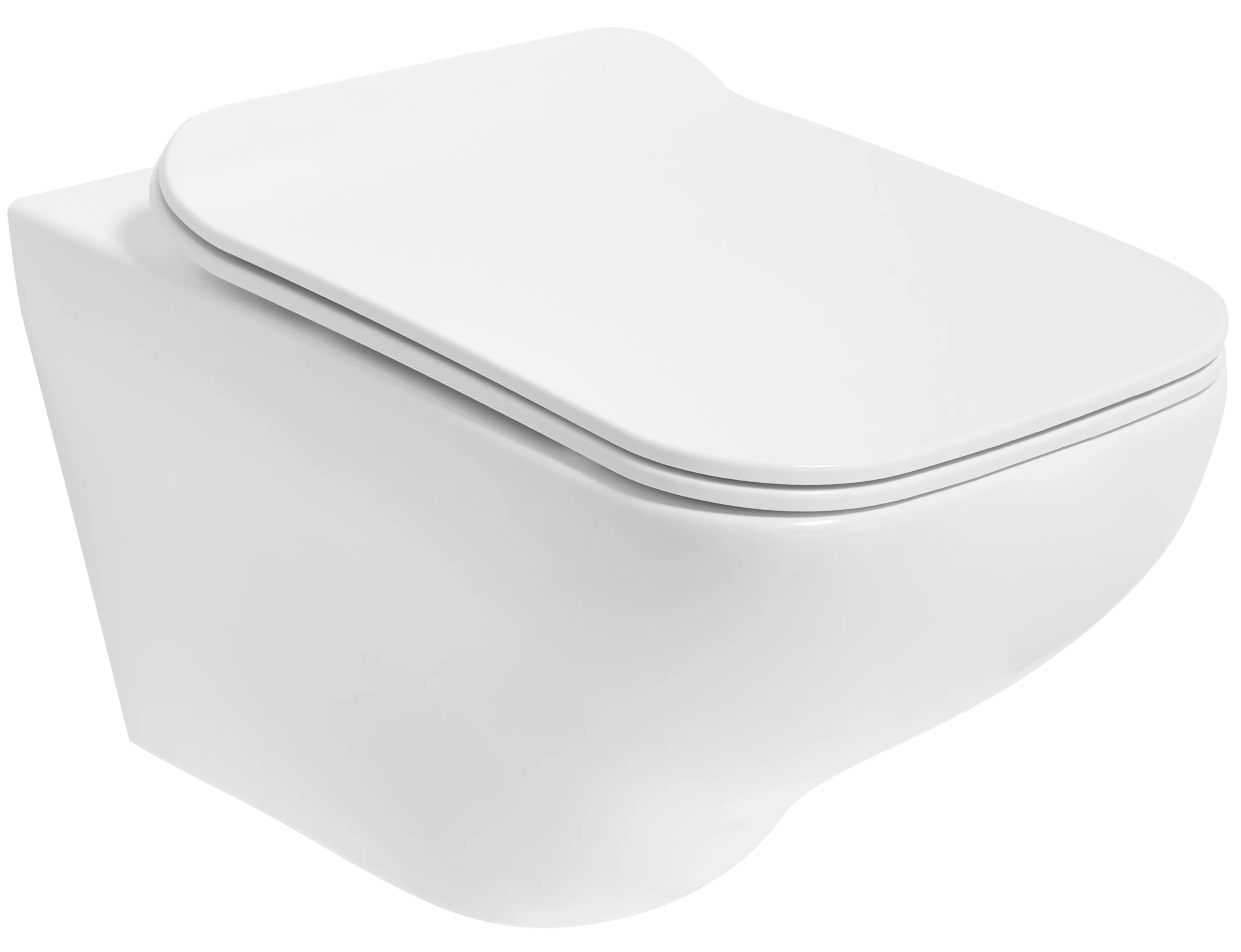 Vas wc suspendabil culoare alb model Ivo Rimless Duroplast Flat White - Rea [1]