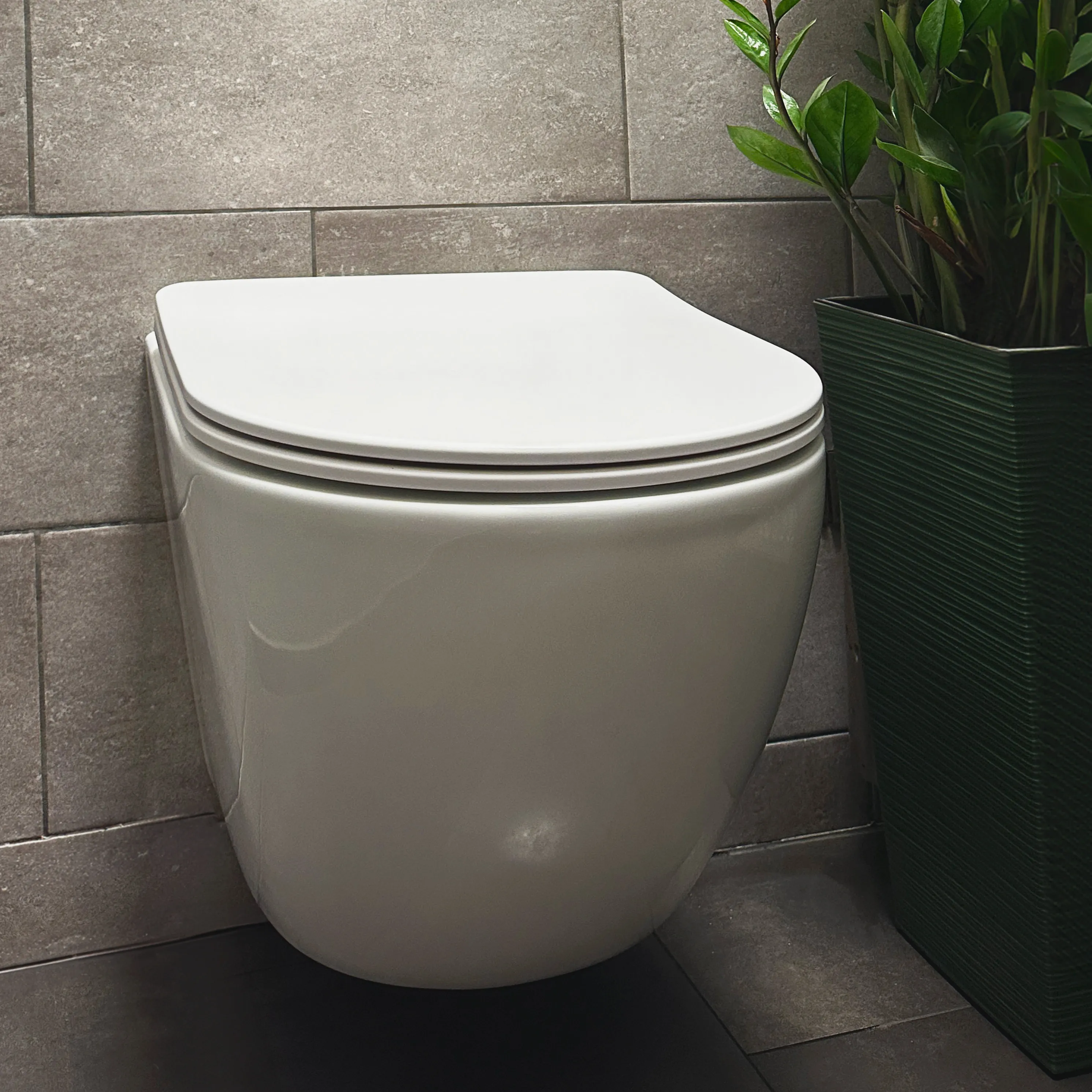 Vas wc suspendabil culoare alb model Carlo Mini Tornado Rimless Flat - Rea [1]
