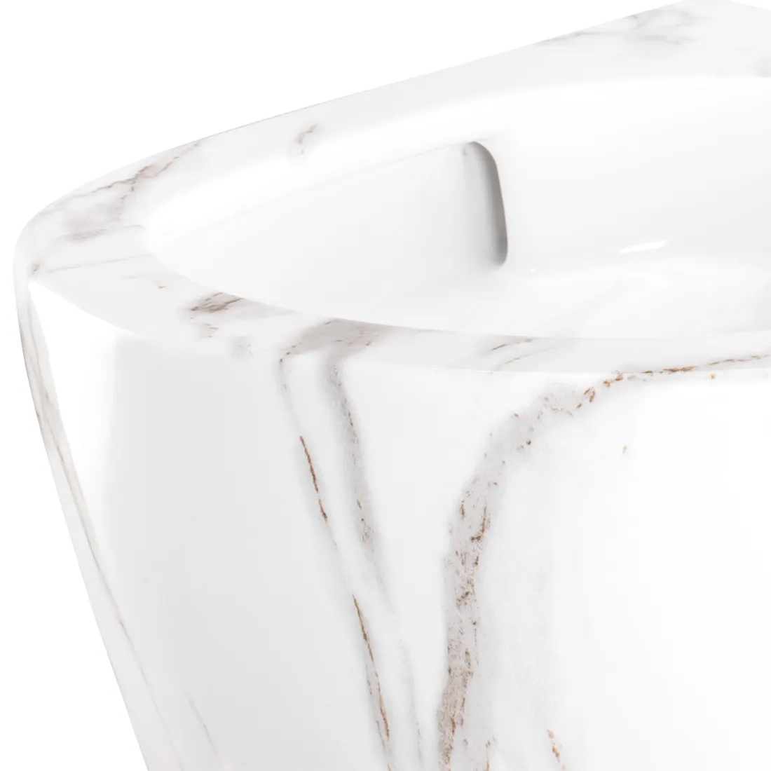 Vas wc suspendabil finisaj imitație de piatră model Carter Rimless Tornado Aiax Shiny [3]