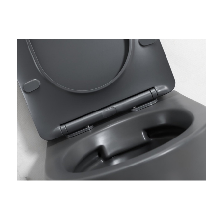 Vas wc suspendabil culoare gri mat model Vito Rimless Gray - Veldman [2]
